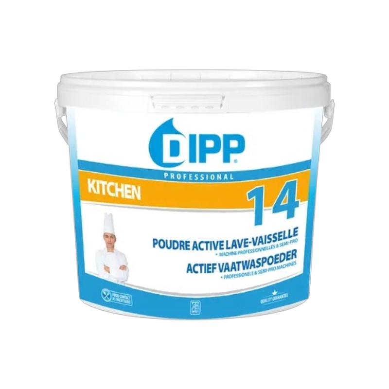 DIPP n° 14 - Poudre pour lave-vaisselle toutes eaux - seau de 5kg